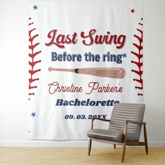 Tenture Dernier balancement avant la bague Baseball Enter (En situation)