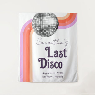 Tenture Dernier Disco Retro Bachelorette Week-end Tapestr