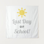 Tenture Dernier Jour d'École Gris Jaune Soleil (Devant)