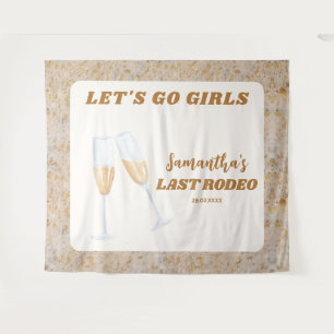 Tenture Dernier Rodéo Cowgirl de l'Ouest Enterrement de Vi