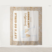 Tenture Dernier Rodéo Cowgirl de l'Ouest Enterrement de Vi (Devant)