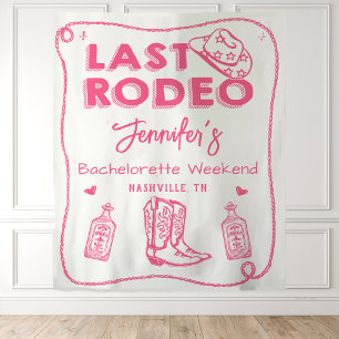 Tenture Dernier Rodéo Cowgirl Enterrement de Vie de Jeune