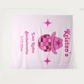 Tenture Dernier Rodeo Disco Cowgirl Bachelorette fond (Devant (Horizontal))