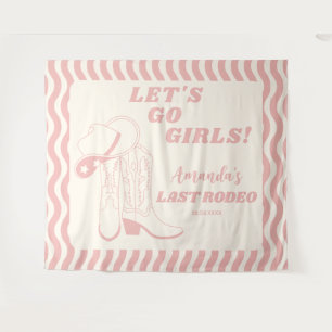 Tenture Dernier Rodeo Retro Western Bachelorette Party