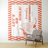 Tenture Dernier Rodeo Retro Western Bachelorette Party (En situation)