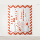 Tenture Dernier Rodéo Soirée Western Rétro Enterrement de  (Devant)