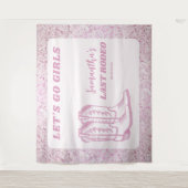 Tenture Dernier Rodeo Western Cowgirl Bachelorette Party (Devant)