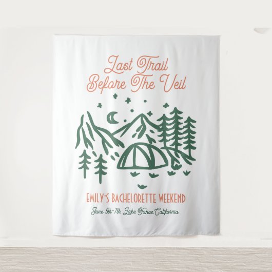 Tenture Dernier sentier avant le week-end Vail Bachelorett (Devant)