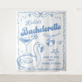 Tenture Dernier Toast Beach Bachelorette Weekend Tapestry (Devant)