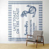 Tenture Dernier Toast de Fête de Bachelorette d'Ancre Naut (En situation)