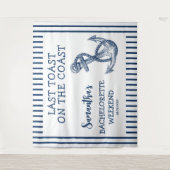 Tenture Dernier Toast de Fête de Bachelorette d'Ancre Naut (Devant)