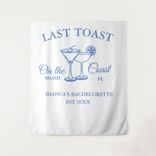 Tenture Dernier Toast sur la côte Beach Bachelorette fête
