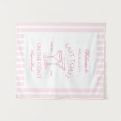 Tenture Dernier toast sur la côte Beach Bachelorette rose (Devant (Horizontal))