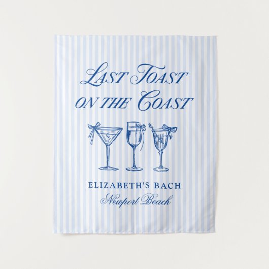 Tenture Dernier toast sur la côte Élégant poitrine tirée à (Devant)