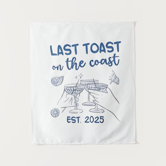 Tenture Dernier Toast sur la Côte Est 2025 (Devant)