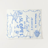 Tenture Dernier Toast Sur Les Pistes Week-end Enterrement (Devant (Horizontal))