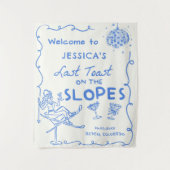 Tenture Dernier Toast Sur Les Pistes Week-end Enterrement (Devant)