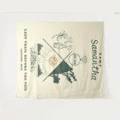 Tenture Dernier Trail Veil Glamping Bachelorette fond (Devant (Horizontal))