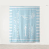 Tenture Dernière croisière de fête de bachelorite de voili (Devant)