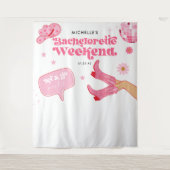 Tenture Dernière fête de Bachelorette Disco Rodeo (Devant)