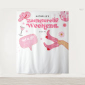 Tenture Dernière fête de Bachelorette Disco Rodeo (Devant)