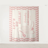 Tenture Dernière Fête de Bachelorette Rétro Western Rodeo (Devant)