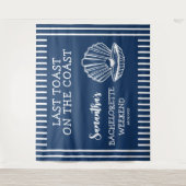 Tenture Dernière Toast de Fête de Bachelorette sur le Thèm (Devant)