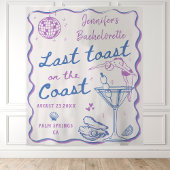 Tenture Dernière Toast Sur La Côte Fête de Bachelorette Cô