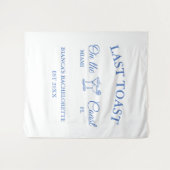 Tenture Dernière Toast sur la fête de Bachelorette de la p (Devant (Horizontal))