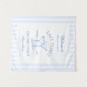 Tenture Dernière Toast sur la Plage Côtière Bleue Enterrem (Devant (Horizontal))