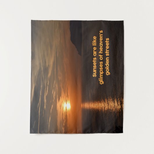 Tenture Des couchers de soleil comme des aperçus des rues  (Devant)