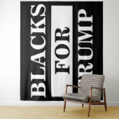 Tenture Des Noirs Pour Trump (En situation)