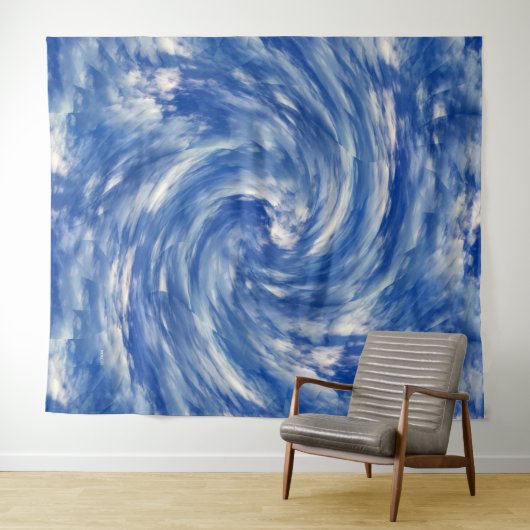 Tenture Des nuages qui tourbillonnent...... (En situation (horizontale))