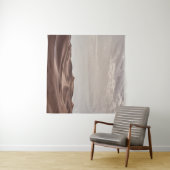 Tenture DÉSERT Brown SOUS LES NUAGES BLANCS (En situation (horizontale))