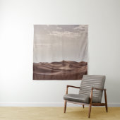 Tenture DÉSERT Brown SOUS LES NUAGES BLANCS (En situation)