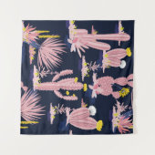 Tenture Desert Chic : Pastel Cactus Bloom (Devant (Horizontal))