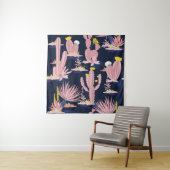 Tenture Desert Chic : Pastel Cactus Bloom (En situation)