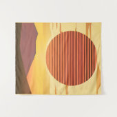 Tenture Desert Sunset Rust Orange et Brown (Devant (Horizontal))