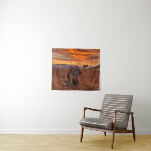 Tenture Deserts Bactrian Camel Egypt Sand Dune