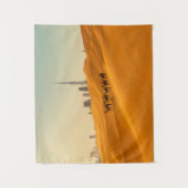 Tenture Deserts | Dubai's Skyline View with Camels (Devant)