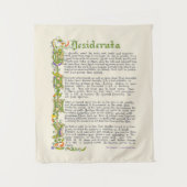 Tenture Desiderata Prose par M Ehrmann (Devant)