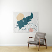 Tenture Design à feuilles dorées (En situation (horizontale))