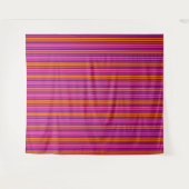 Tenture Design à rayures verticales rose orange violet (Devant (Horizontal))