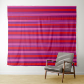 Tenture Design à rayures verticales rose violet rouge (En situation (horizontale))