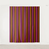 Tenture Design bandes verticales orange rose noir (Devant)