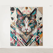 Tenture Design d'art de chat (Devant)