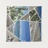 Tenture Design de collage méditerranéen (Devant (Horizontal))