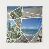 Tenture Design de collage méditerranéen (Devant)