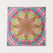 Tenture Design de fleurs Mandala (Devant (Horizontal))