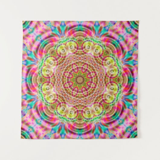 Tenture Design de fleurs Mandala (Devant)
